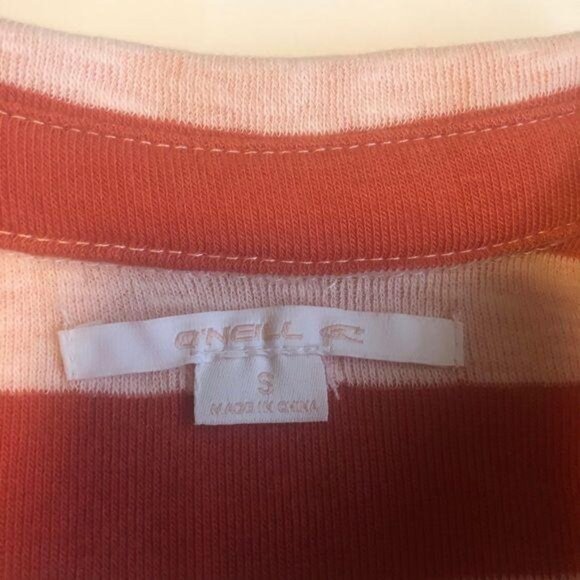 O'Neill girl's pink striped polo shirt NEW S - Picture 5 of 7